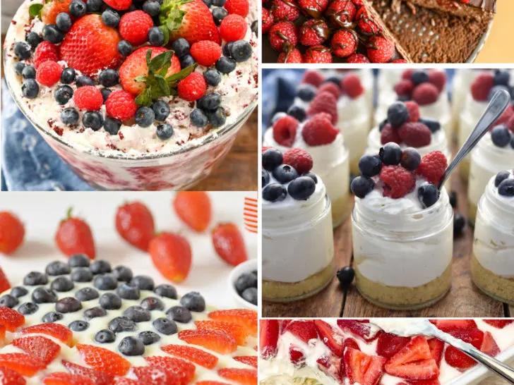 Keto 4th of July desserts featured image