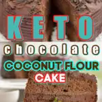 Keto Chocolate Coconut Flour Cake