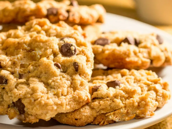 Faux oatmeal chocolate chip keto cookies