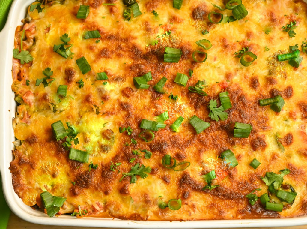 Keto-Friendly Millionaire Chicken Casserole Ready To Be Served