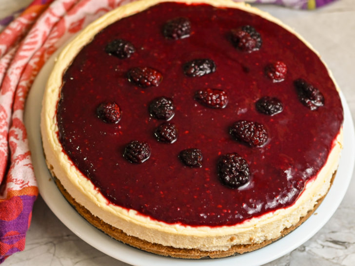 Keto blackberry cheesecake featured image