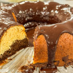 Keto buckeye bundt cake