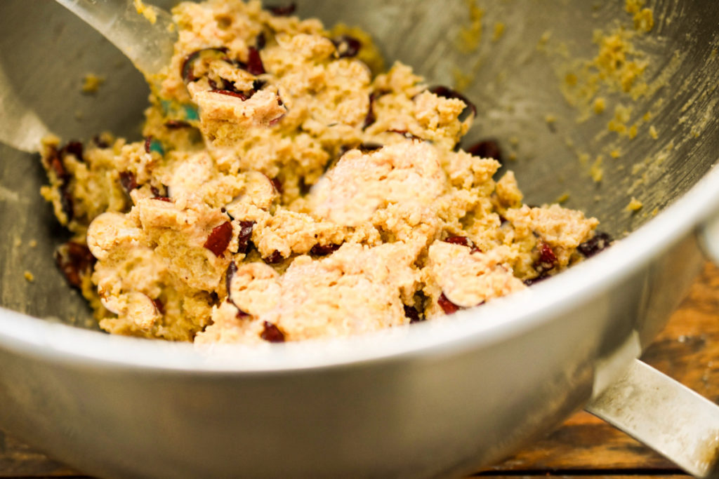 keto shortbread cranberry cookie dough