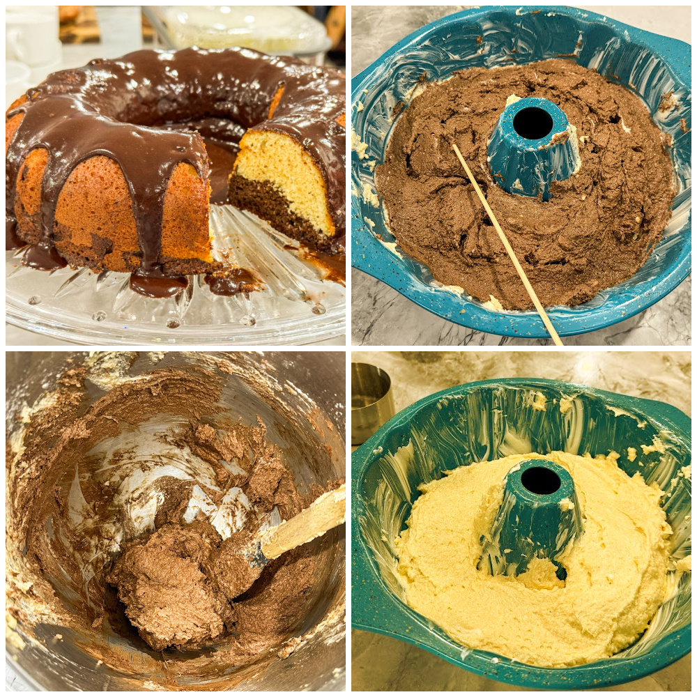 low-carb buckeye bundt cake cake process pictures