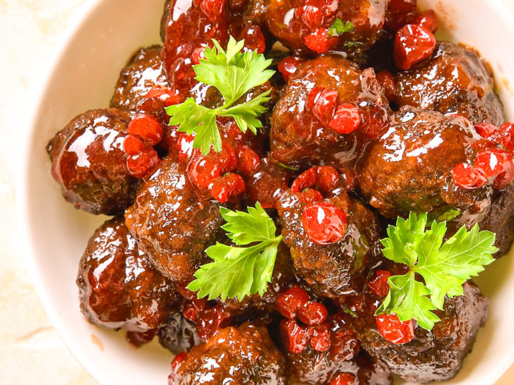 keto cranberry meatballs