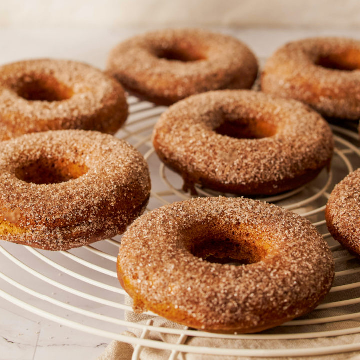 Keto pumpkin spice donuts featured image