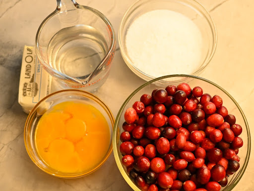 Sugar-Free Cranberry Curd Ingredients