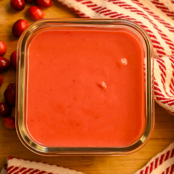 Sugar-free cranberry curd