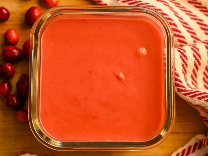 Sugar-free cranberry curd